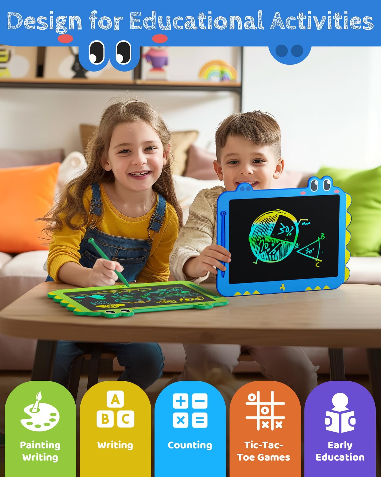 TEKFUN LCD Writing Tablet Blue 12in