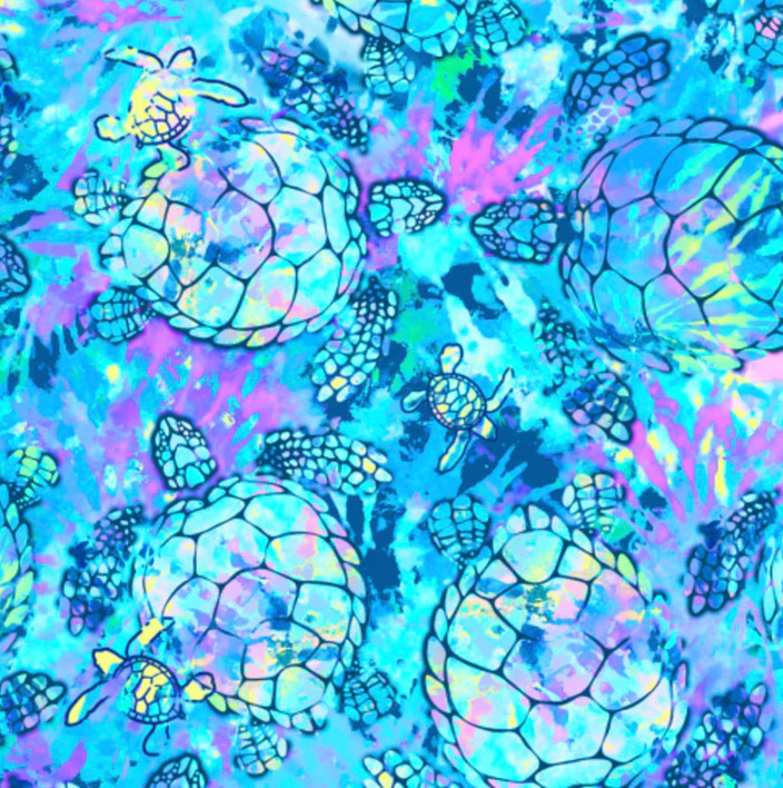 Spacefish Army Scuba Headband - Turtle Tie Dye