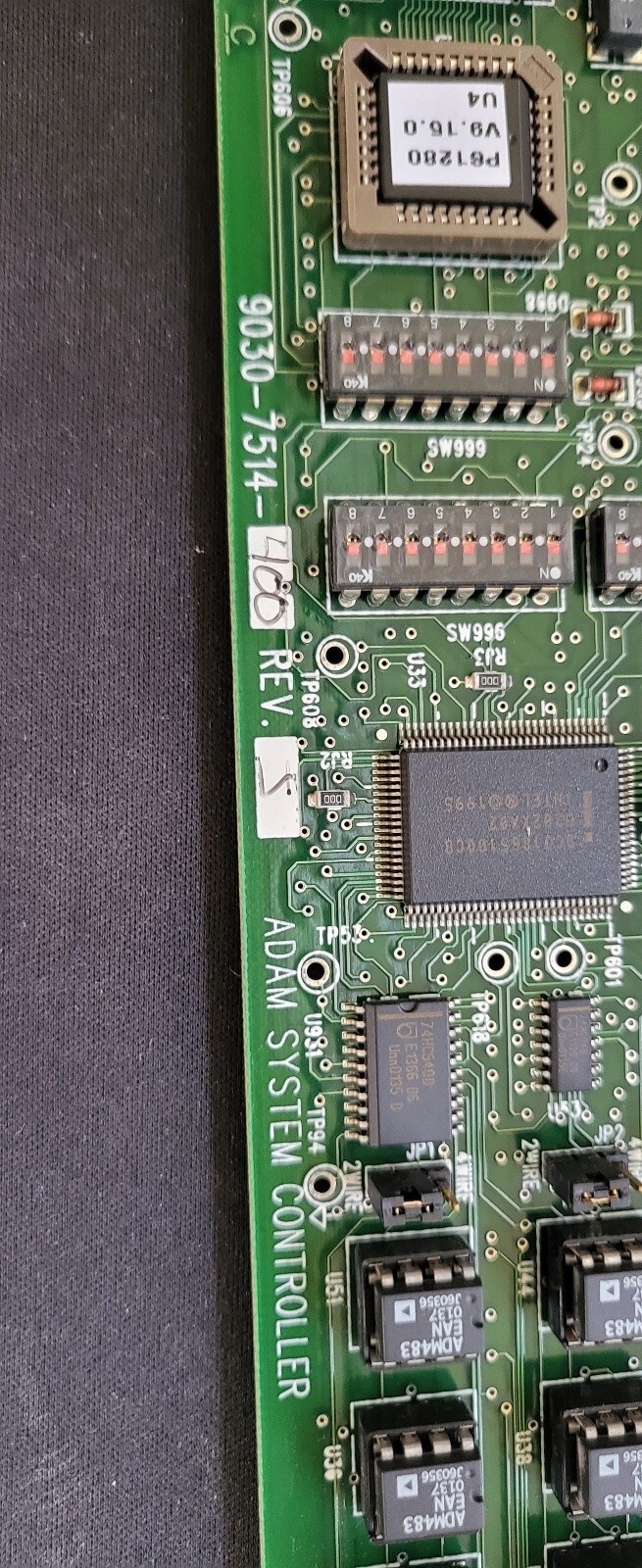 RTS TELEX ADAM SYSTEM CONTROLLER board 9030-7514 + CONTROLLER BACK CARD