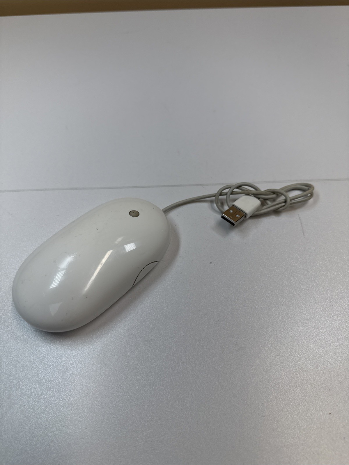 Genuine Apple Wired Mighty Mouse - White | USB | A1152 - Tested and Works - USED