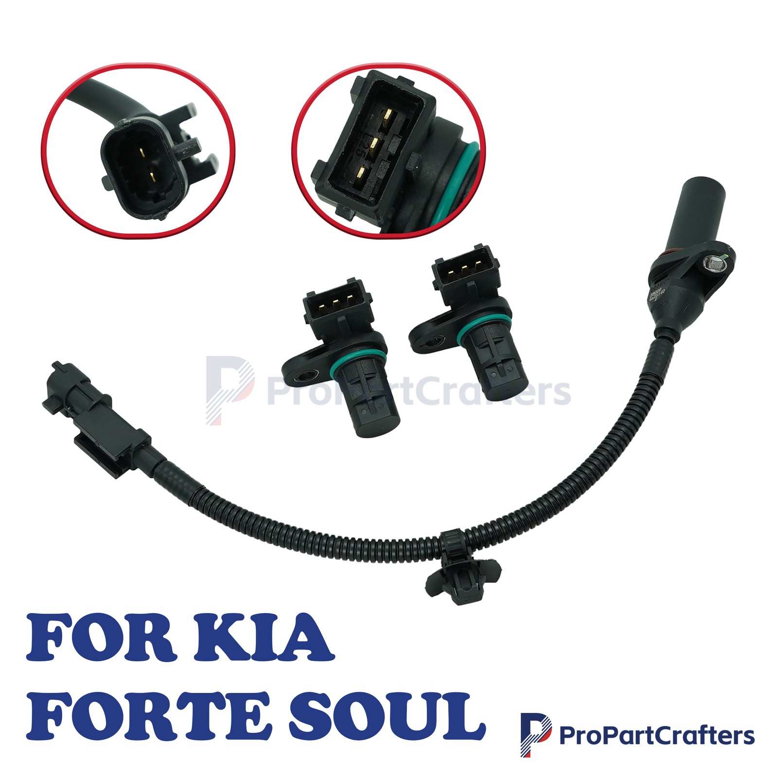 Camshaft Position Sensors & Crankshaft Position Sensor Set For Kia Soul Forte US