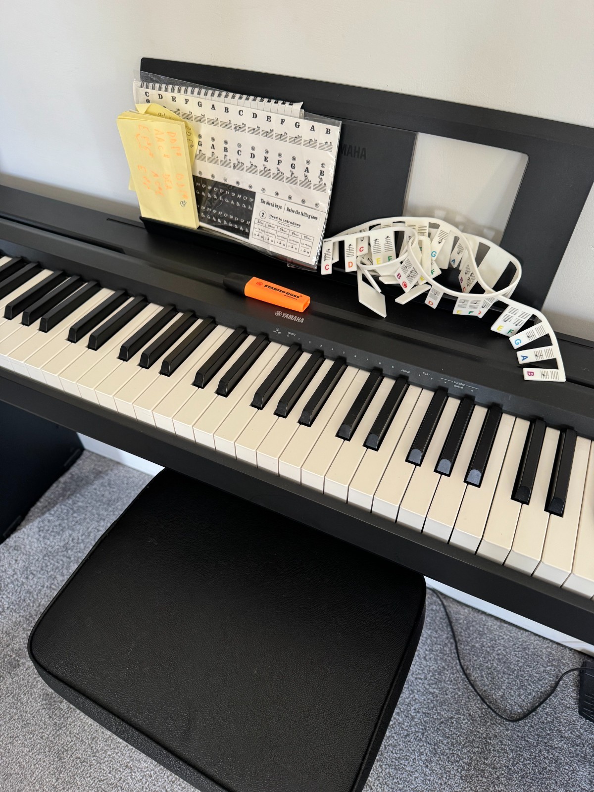 Yamaha P-45 Digital Piano + Yamaha L-85 Stand - Weighted 88 Keys + Bench