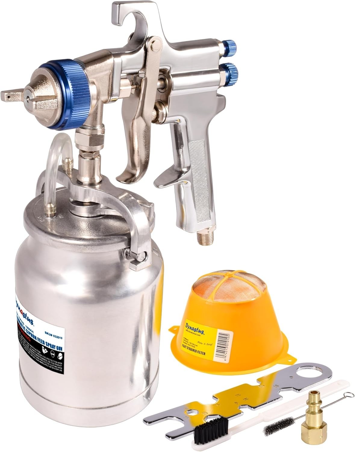33 oz Siphon Feed Spray Gun - 2.5mm Nozzle for Spraying Oil-Based or Latex Pa...