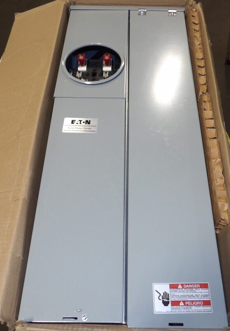 NEW EATON 200 AMP 20 S / 40 C SOLAR READY 3R MAIN BREAKER METER MBE2040PV200BTS