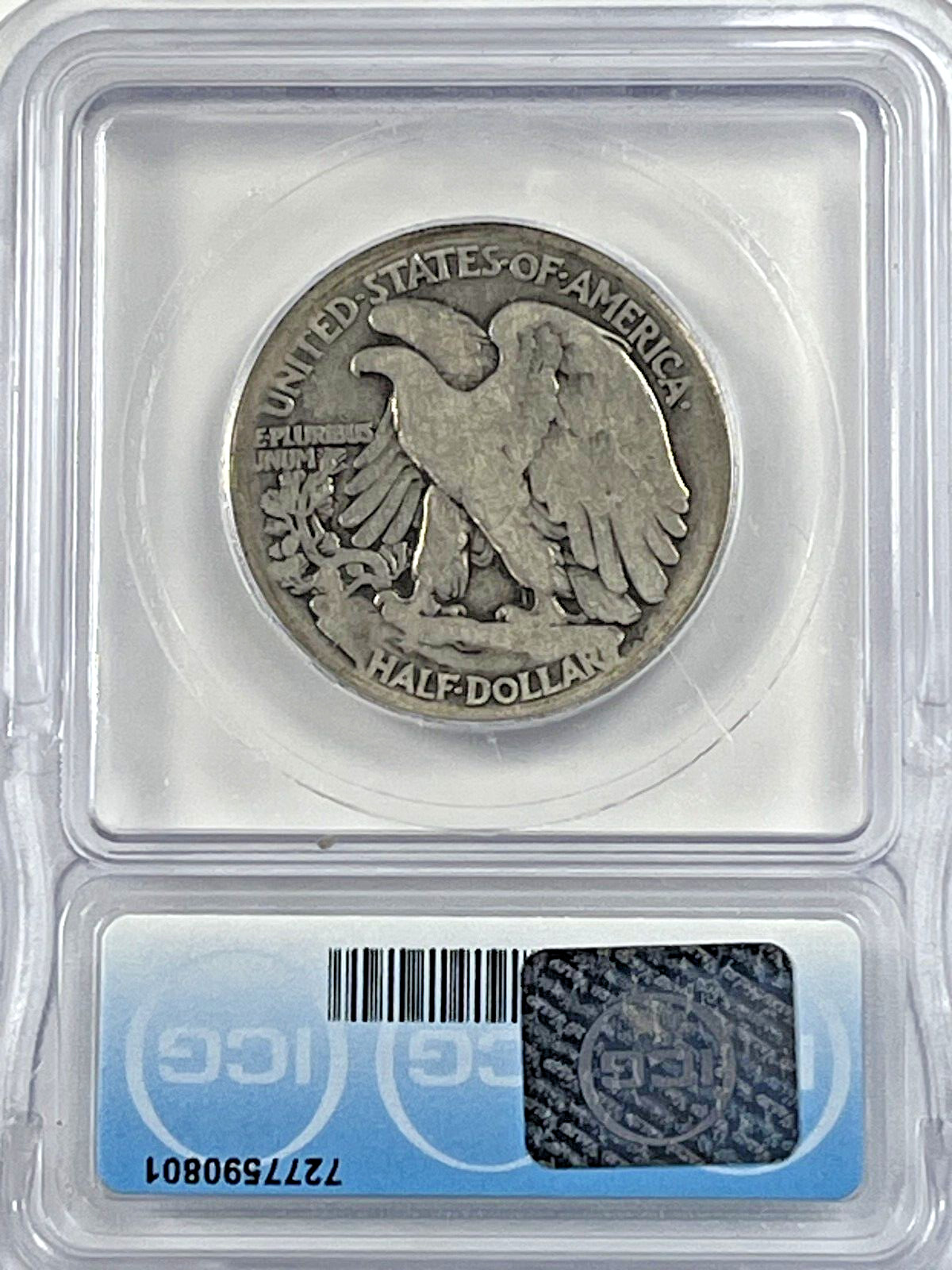1916-S Walking Half Dollar : ICG G4