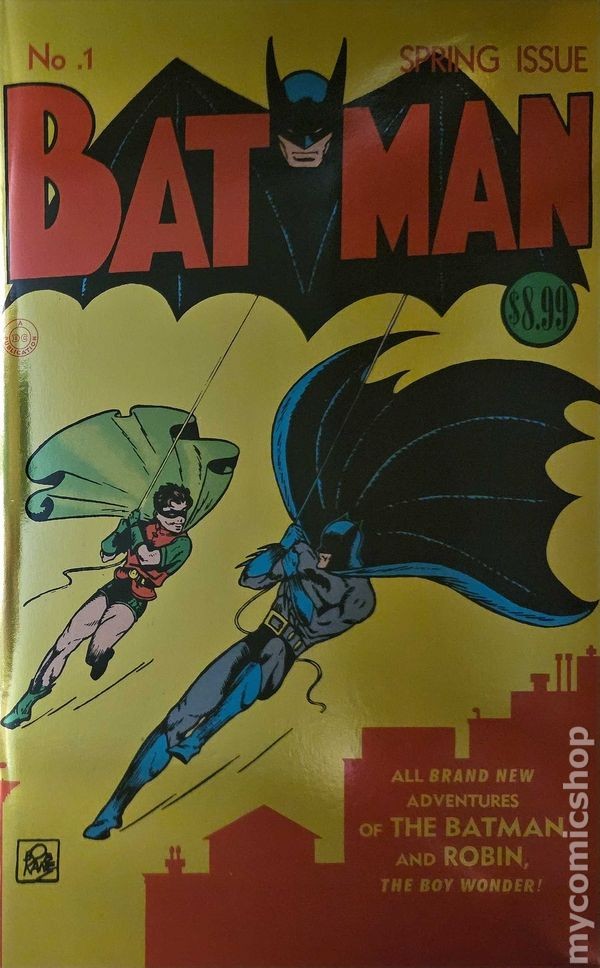 Batman Facsimile Edition 1B NM 2023 Stock Image