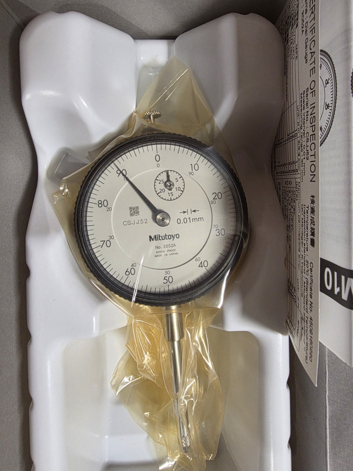 Mitutoyo 2052A Dial Indicator 0.01-30mm 0.01mm
