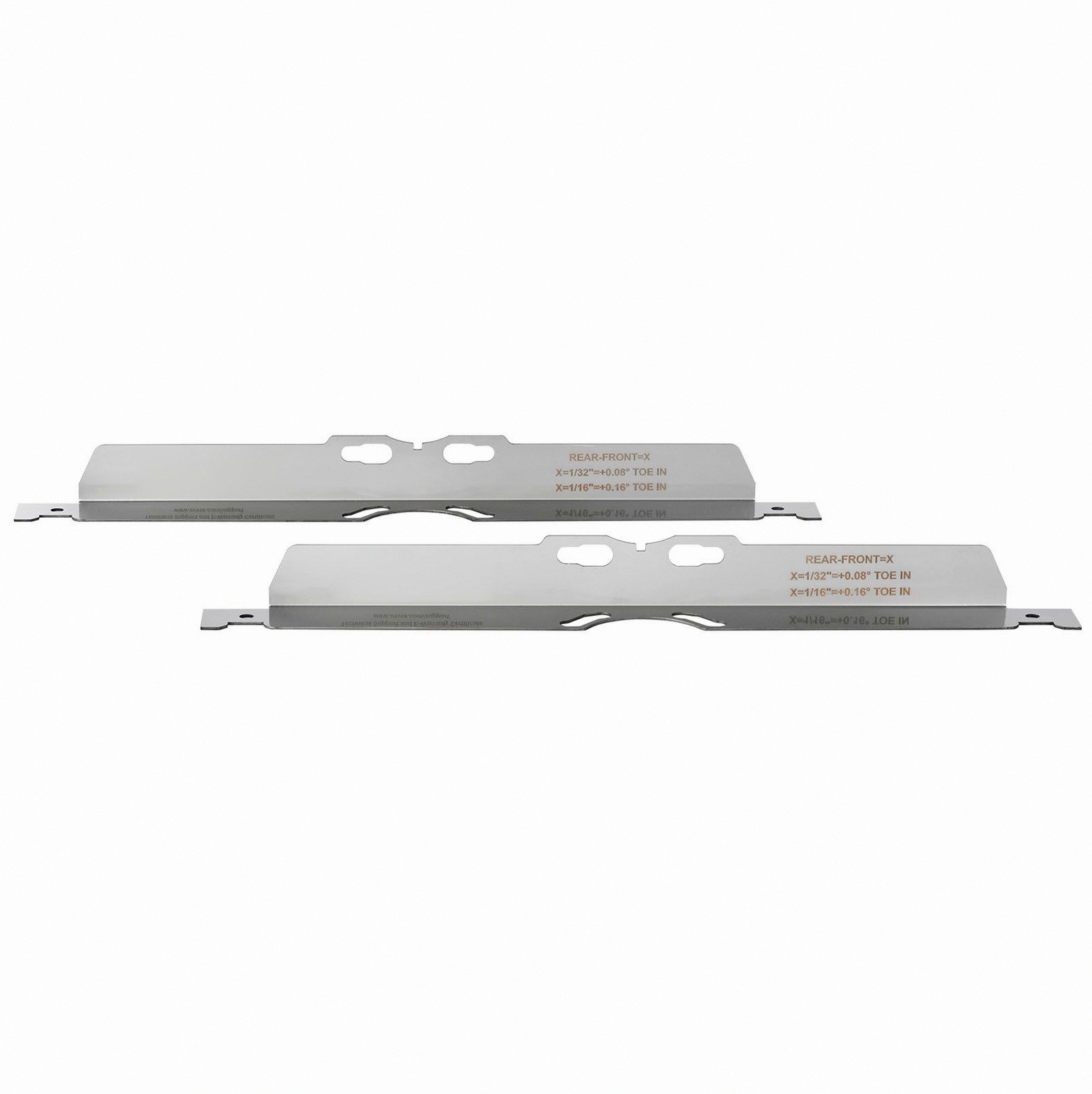 2-Plate Toe Alignment Set Steel with Measuring Tapes