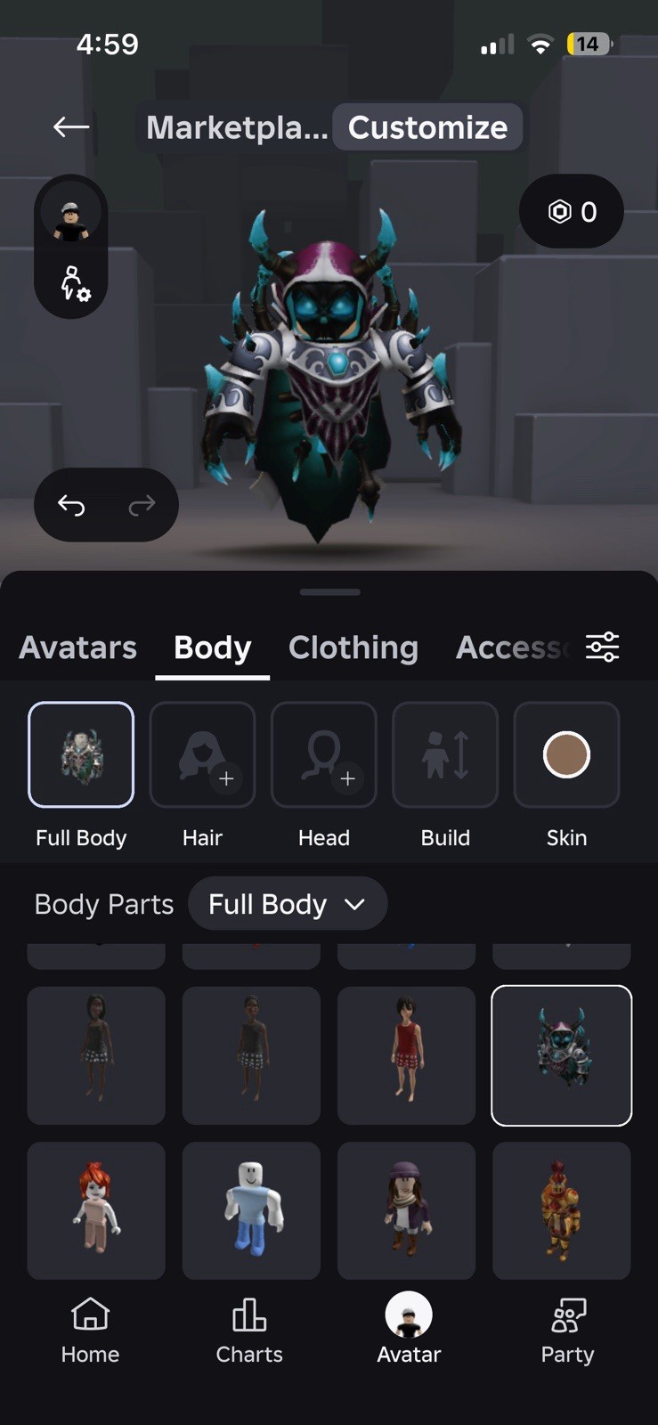 korblox, clothes, accessories and more.