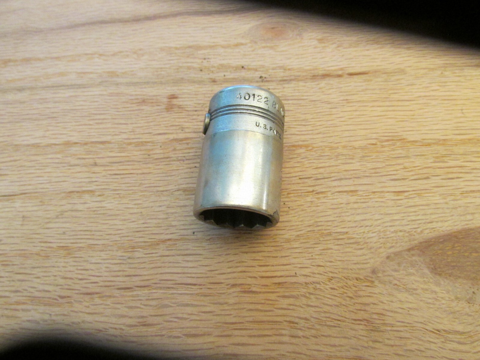 Vintage BlackHawk 8422 11/16" Knurled Socket, 1/2" Drive, 12 Point, USA,
