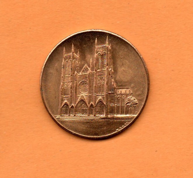 USA Medal  Token Cathedral St. John The Givine New York 10.7gr 32mm Low Shipping