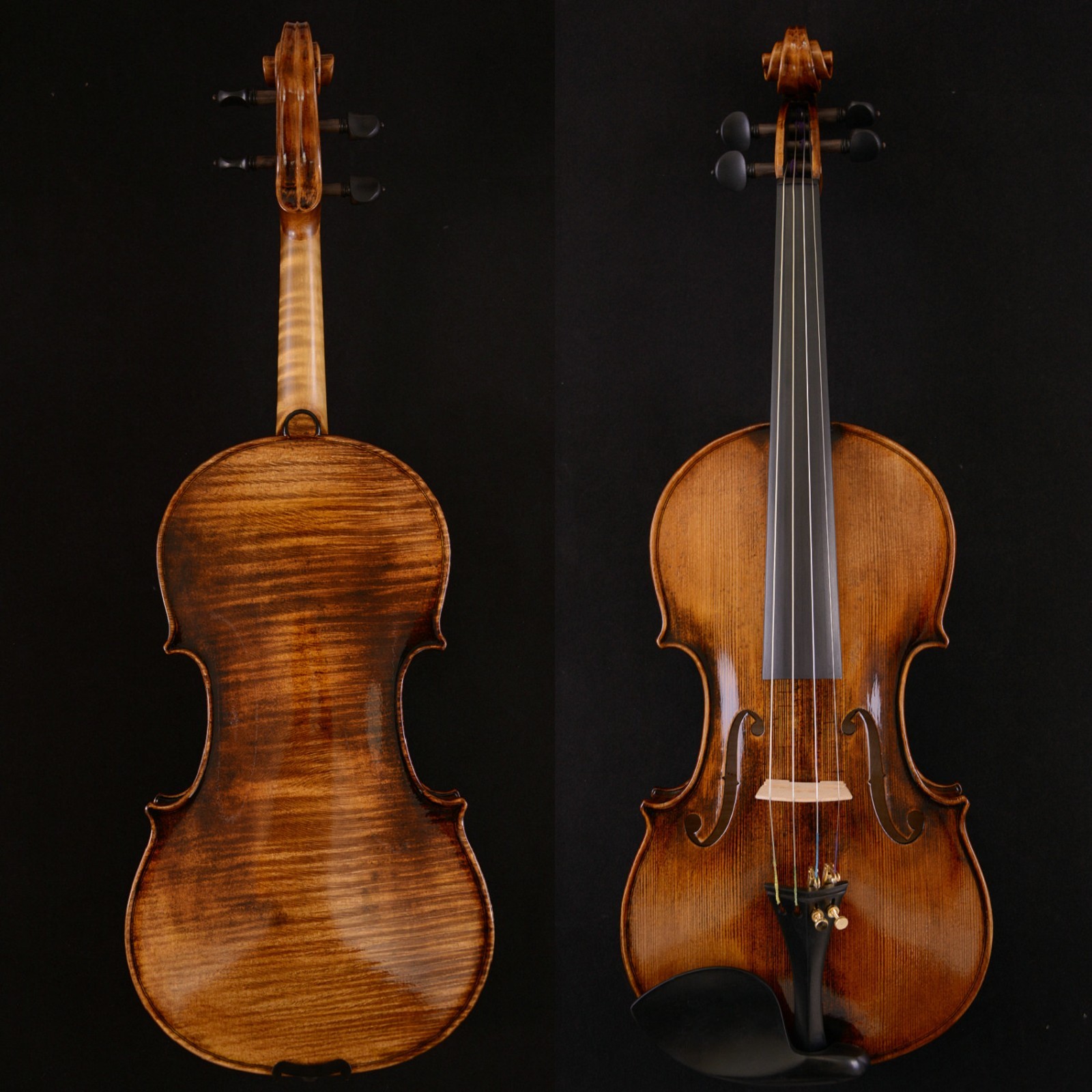 Guarneri Violin Master Wang's Own Work 200-year old Spruce No.W18