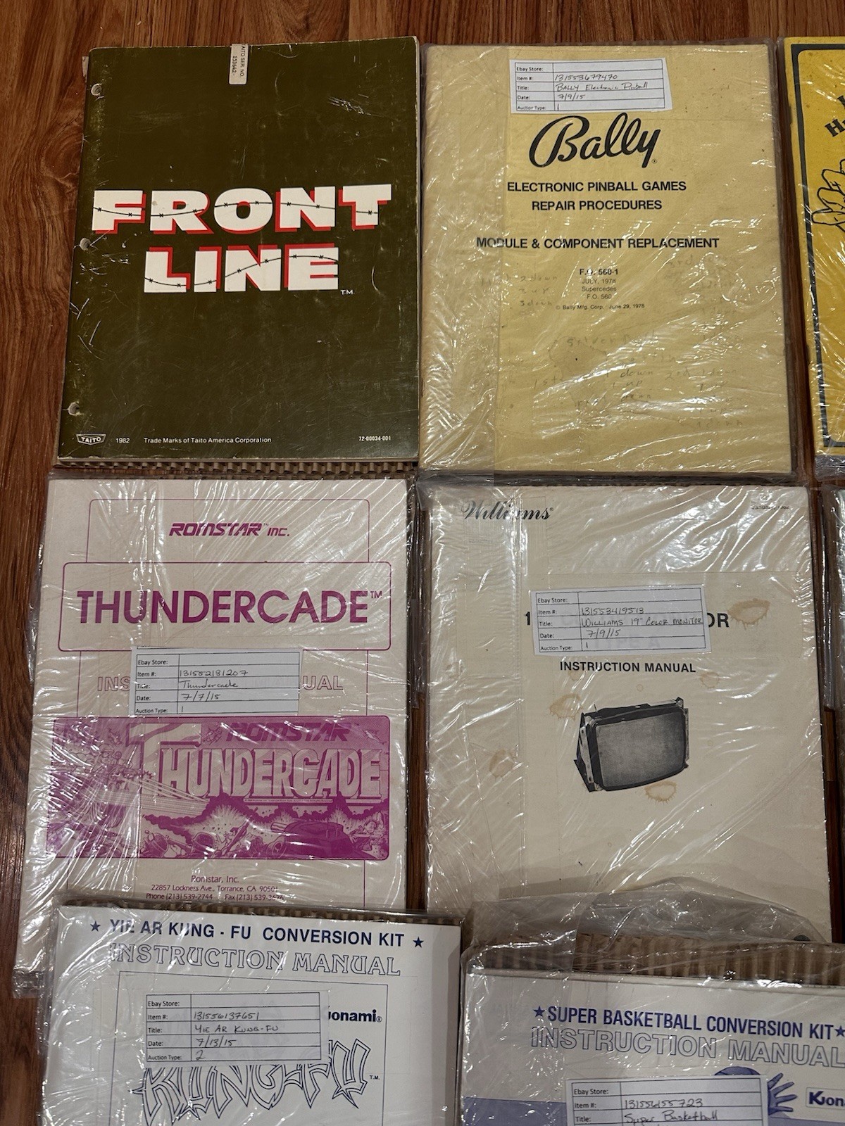 Arcade Machine Manuals