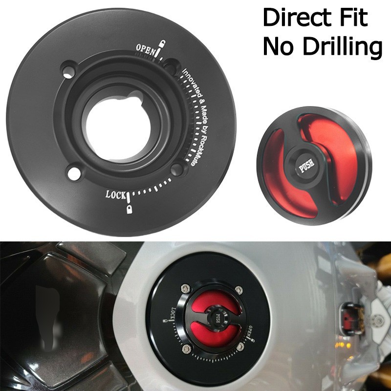 Anti-Theft Fuel Cap CNC Keyless Direct Fit For TUONO V4 1100/RR/FACTORY 15-24
