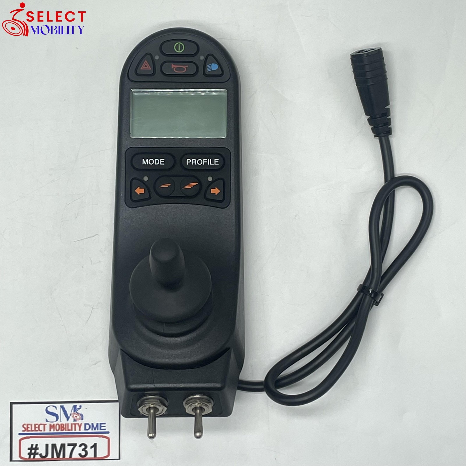 PG DRIVES R-NET CJSM-L-SW-T JOYSTICK W/ LIGHTS, TOGGLE SWITCHES D51040 | #JM731