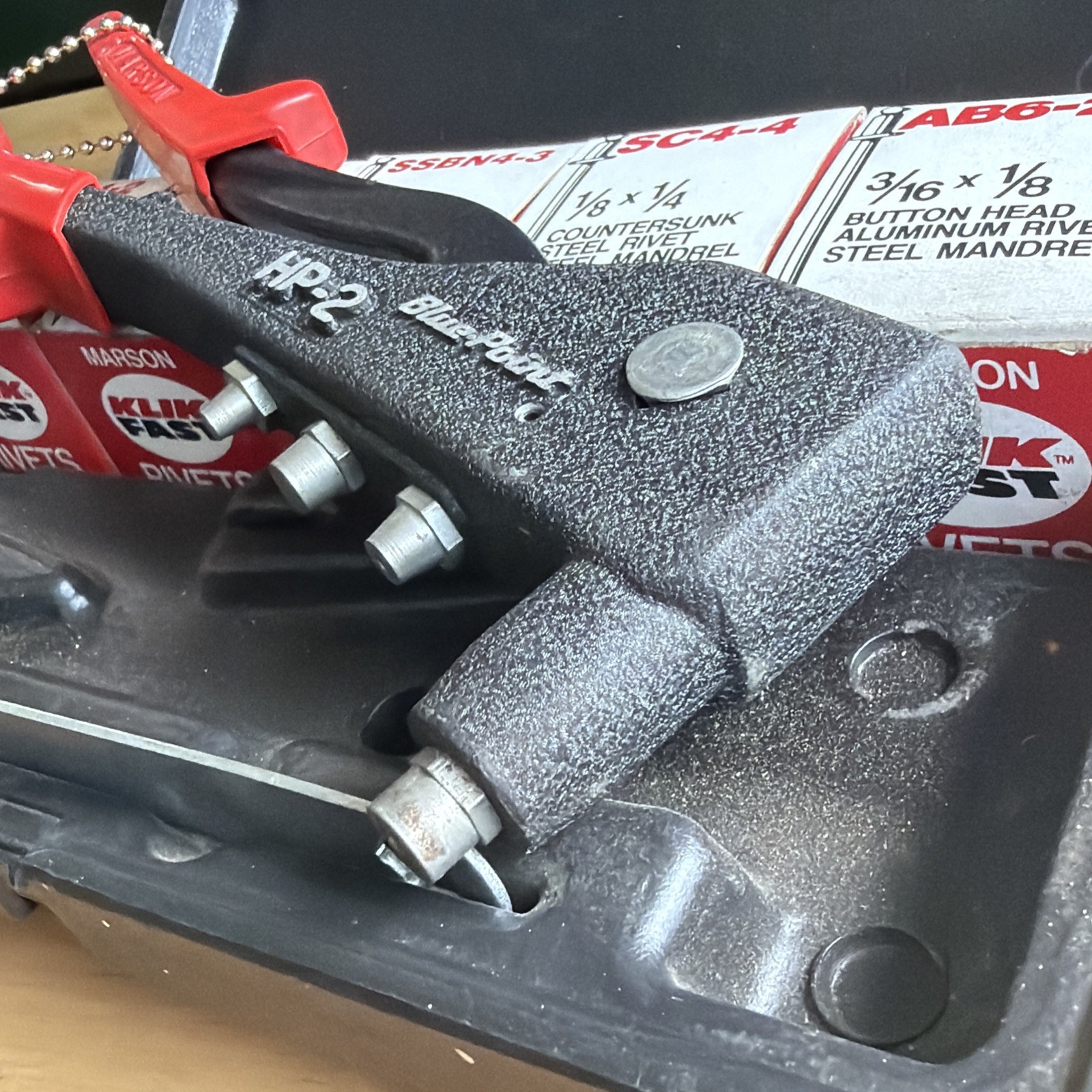 Blue Point Tools x Marson Klik Fast Hand Riveter Kit W/ Rivets HP-200A