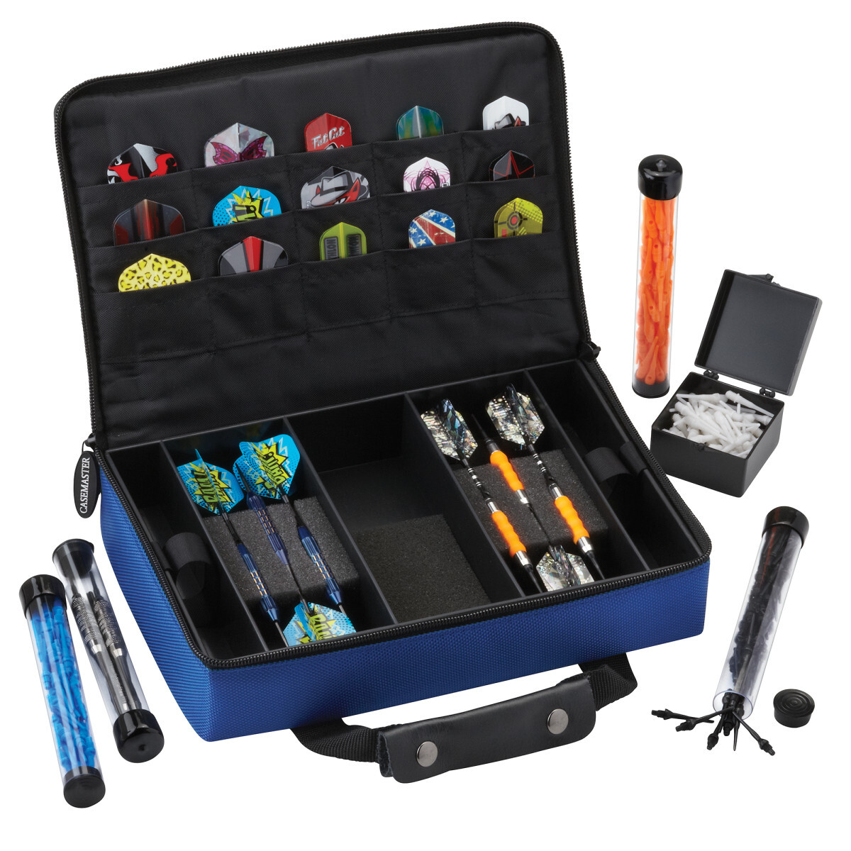 Casemaster Classic Blue Nylon Dart Storage/Travel Case