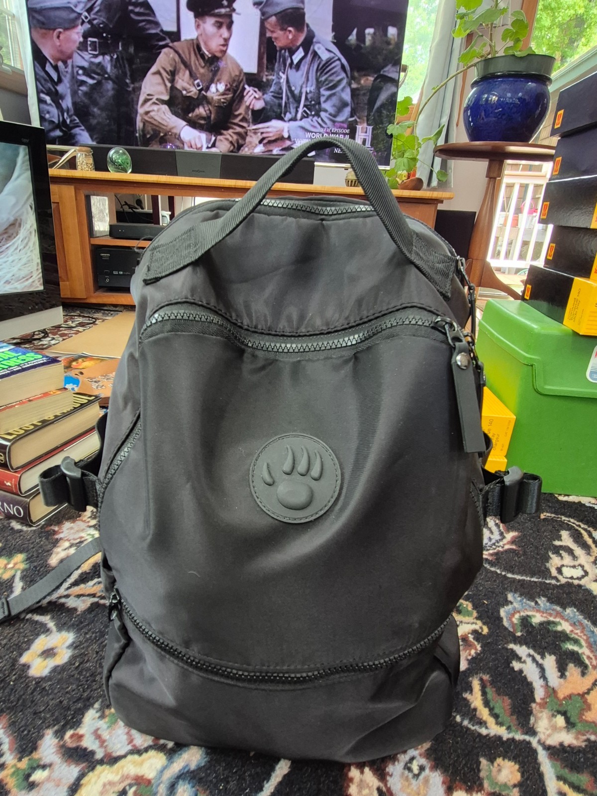 BearPaw Black Nylon Backpack w/Laptop Compartment - Never Used