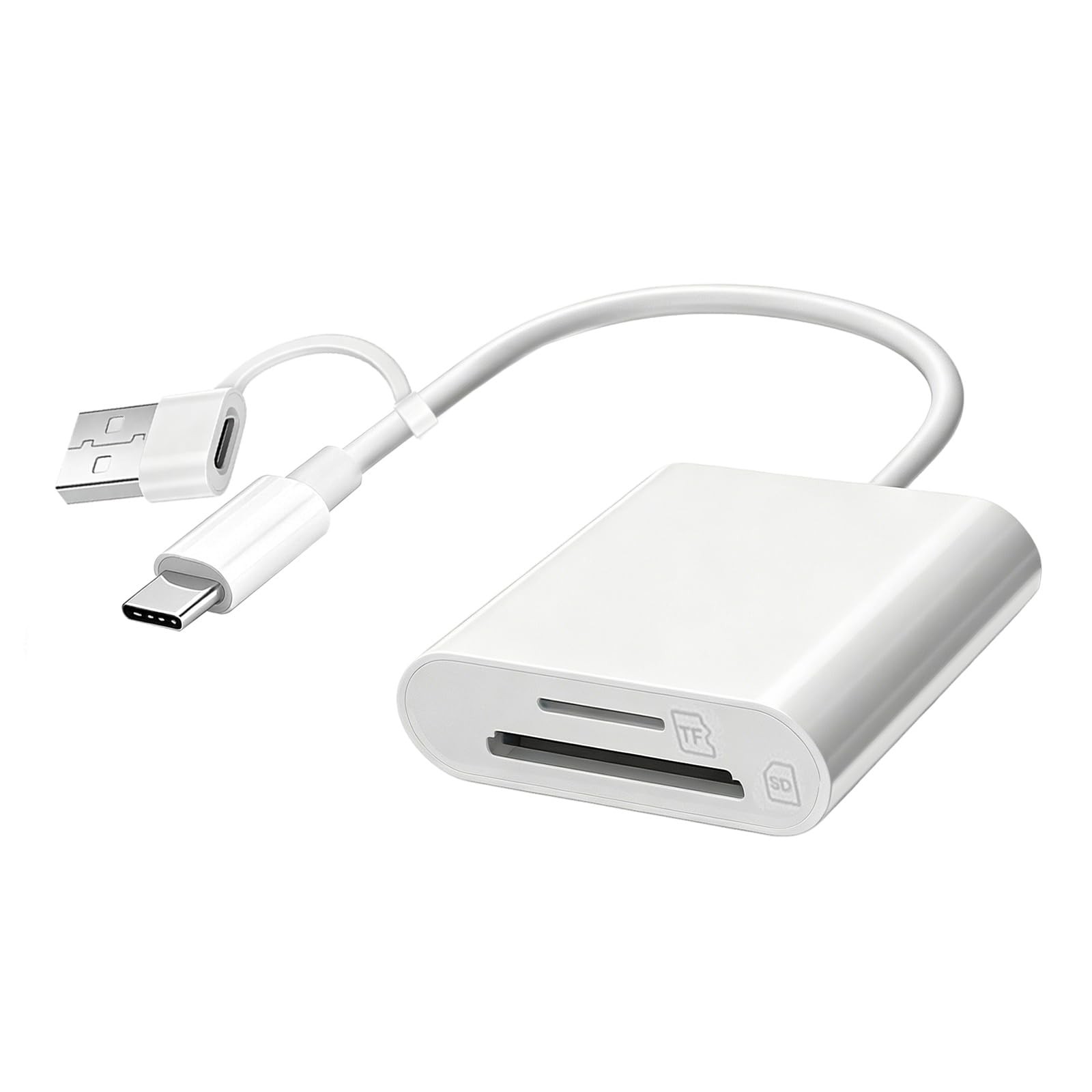 USB C SD Card Reader, USB SD Card Reader, Supports SD and Micro SD Memory Car...