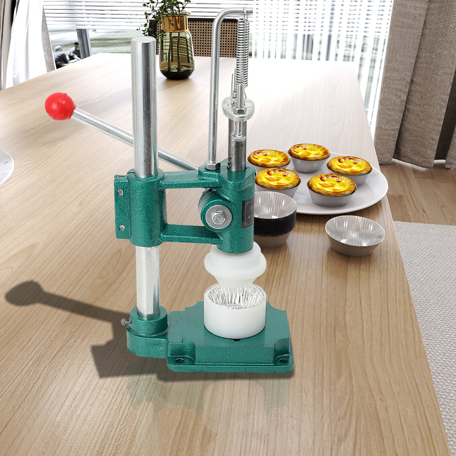 Manual Type Cast Iron Metal Egg Tart Skin Maker Popular Egg Tart Making Machine
