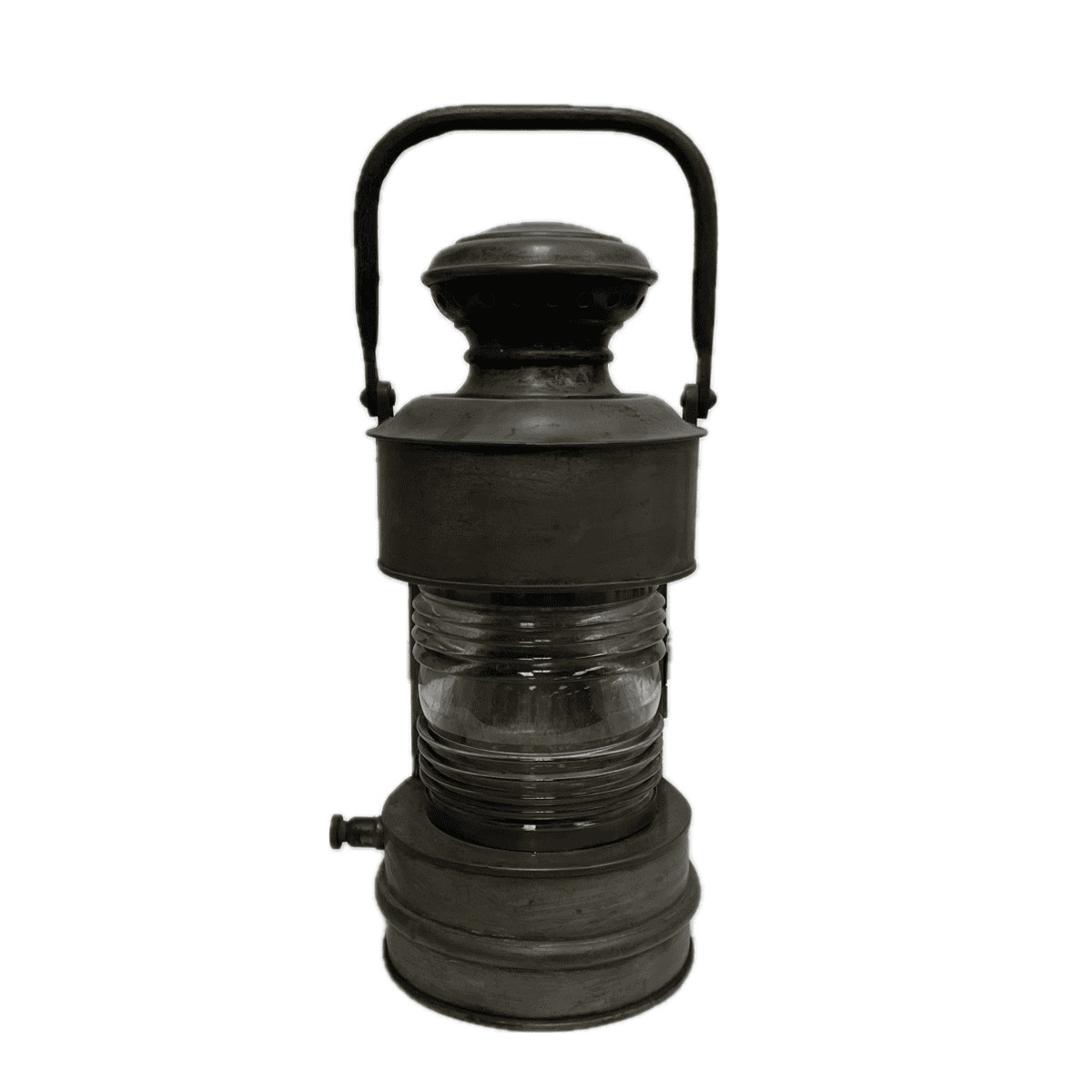 Vintage Maritime Brass Lantern with Hinged Door