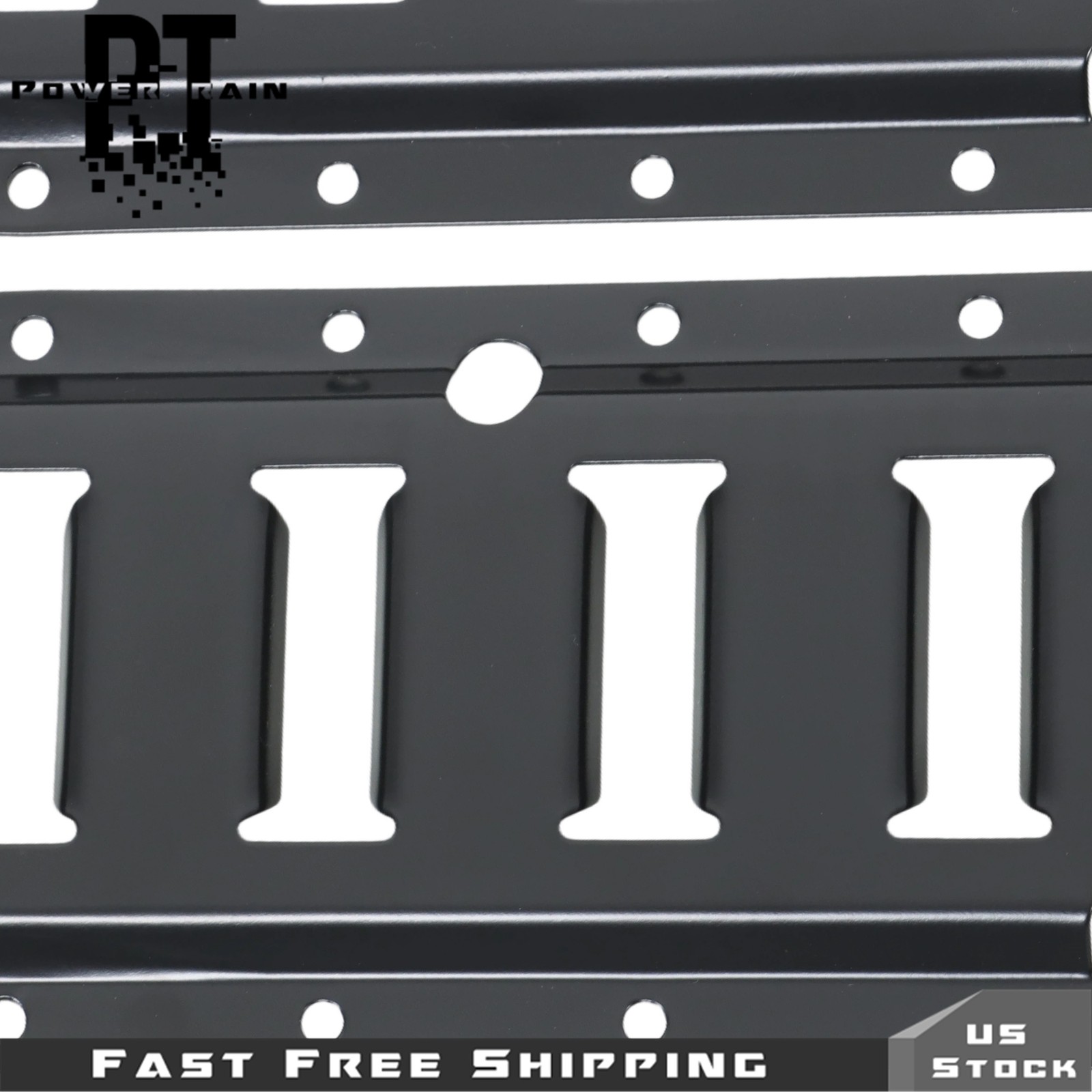 8 Pack 4' E Track Tie Down Rail Black For Garages Vans Powder-Coat