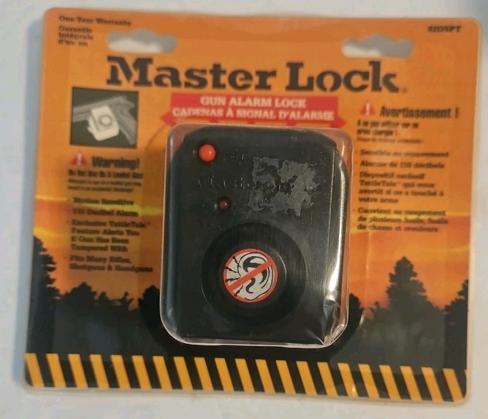 Master Lock  92DSPT Gun Alarm and Lock (2 Keys) **NEW SEALED**