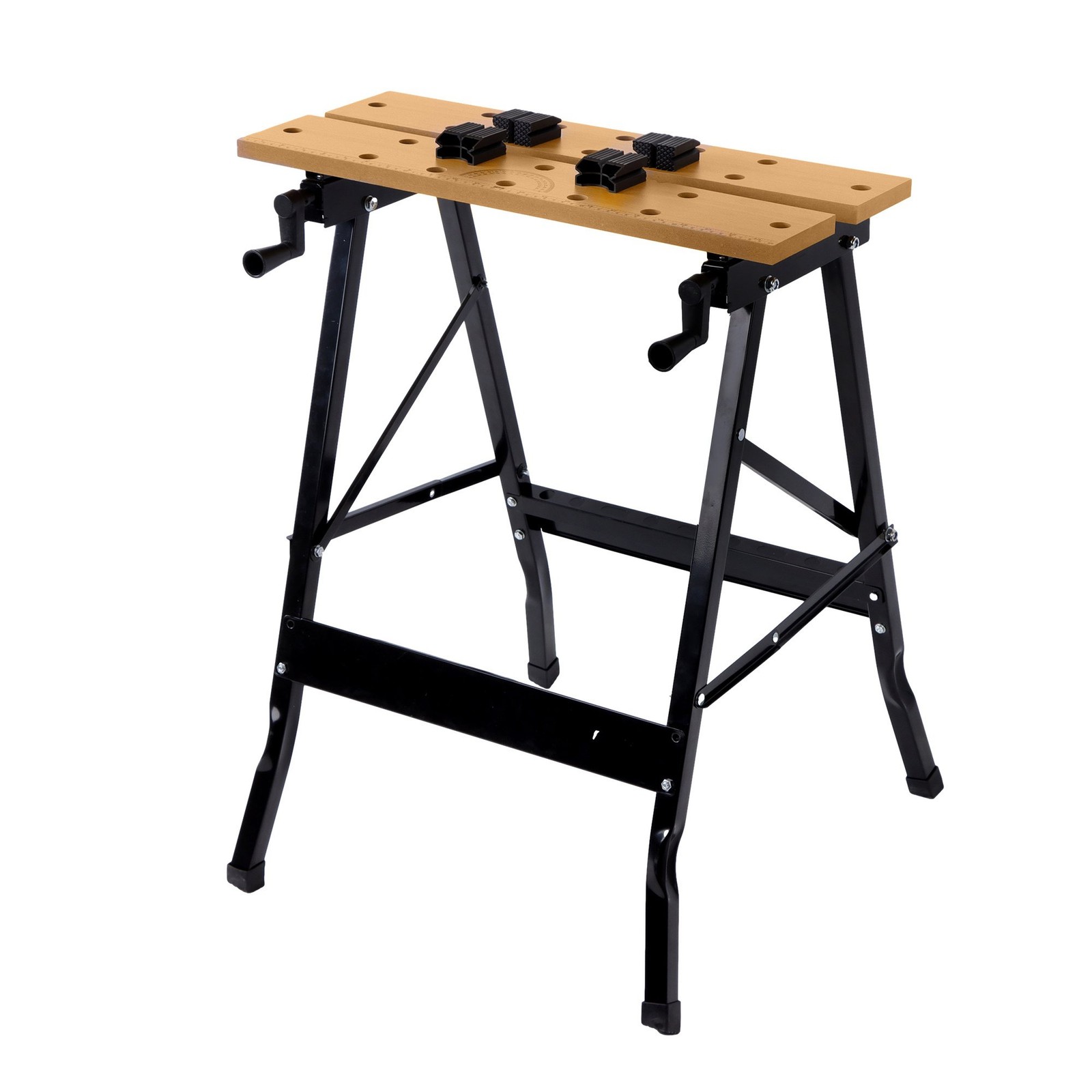 Adjustable Angles Foldable Workbench Work Table W/ Measuring Ruler & Protractor