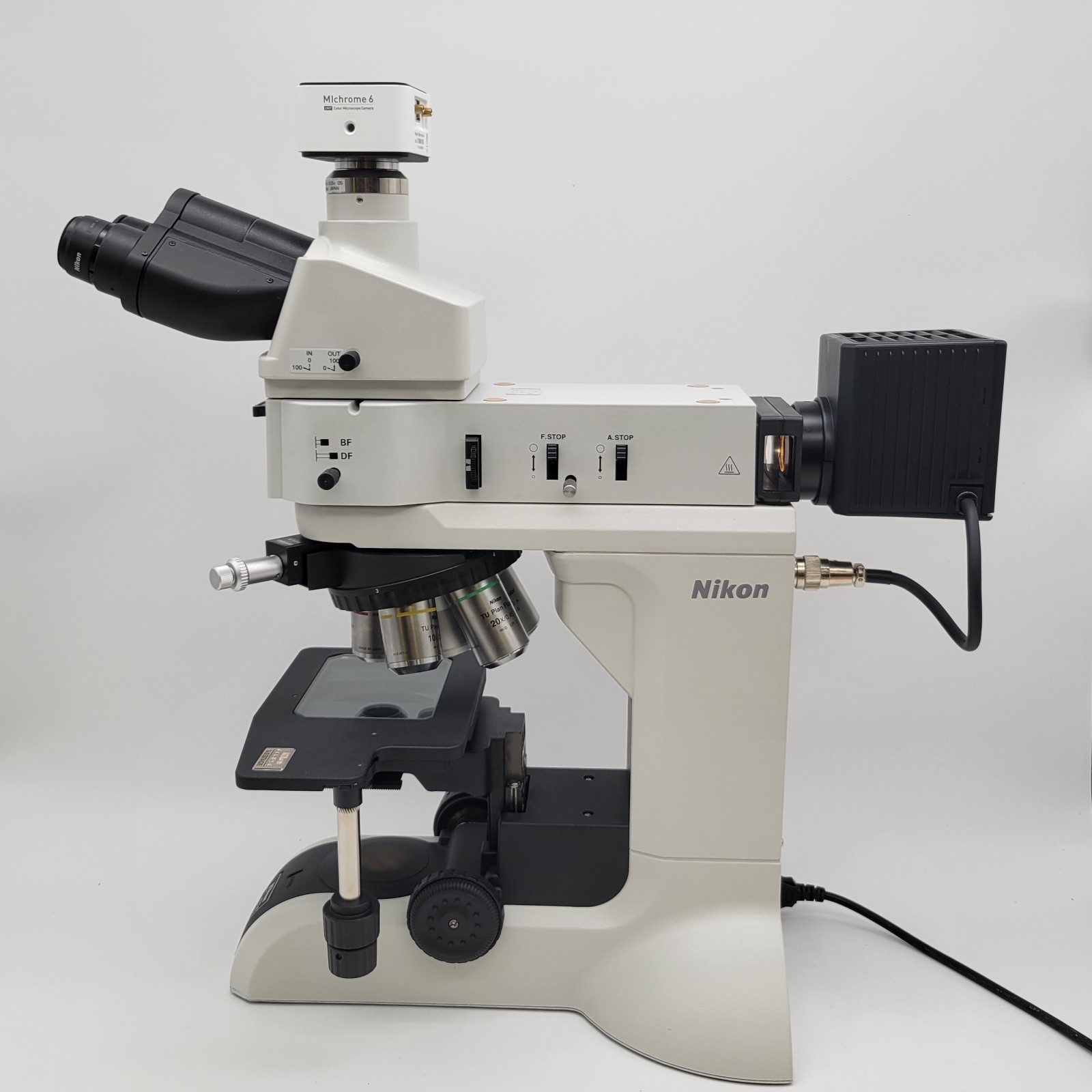 Nikon Microscope Eclipse LV150NA Metallurgical DIC, Trinocular Head & Camera