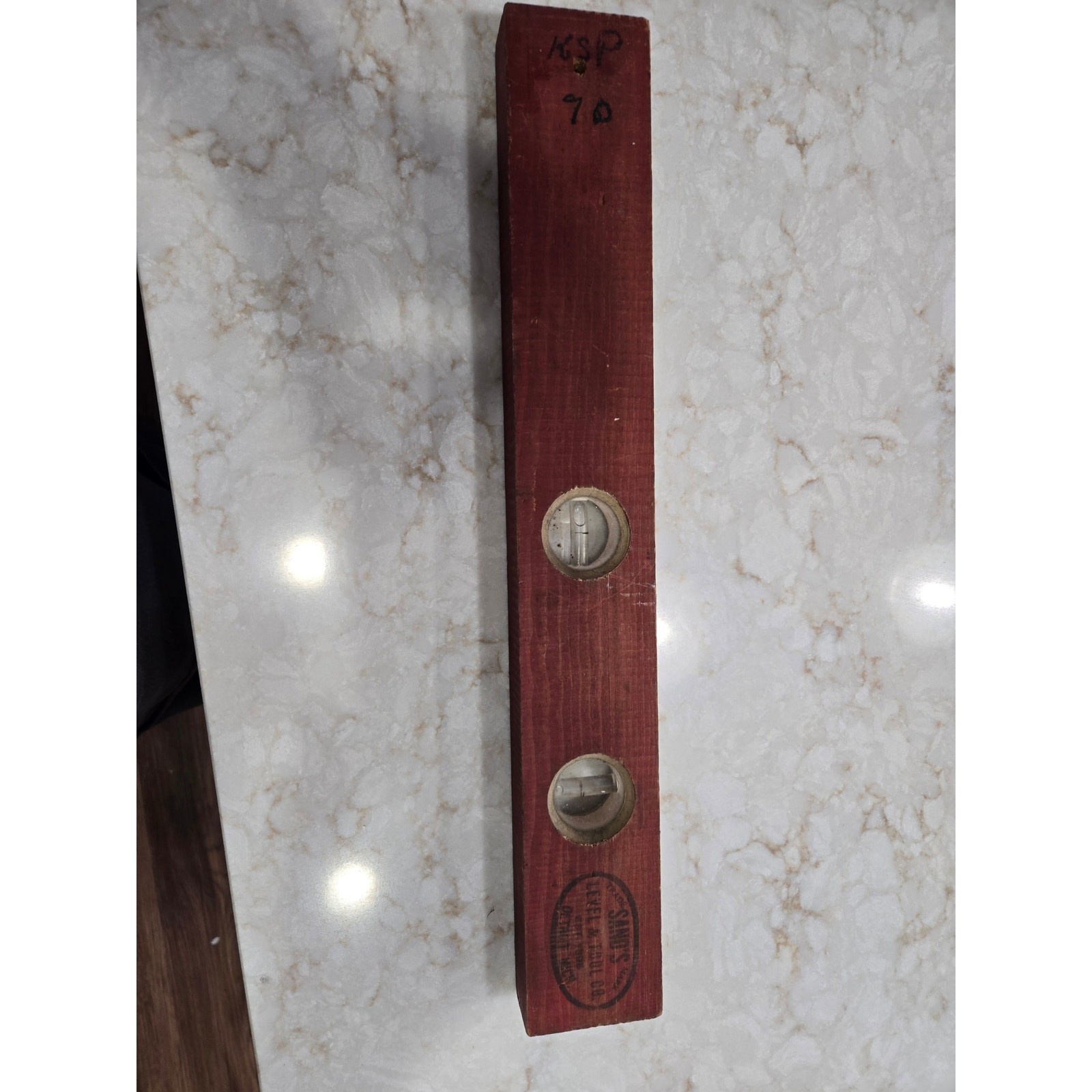Vintage Sand's Level and Tool Company Wood 17.75" Level Verical Horizontal