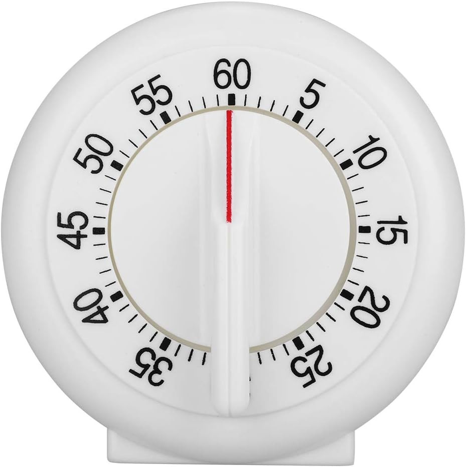 Kitchen Timer Manual, 60 Minutes Round Shape Timer Cooking Ring Mechanical Count