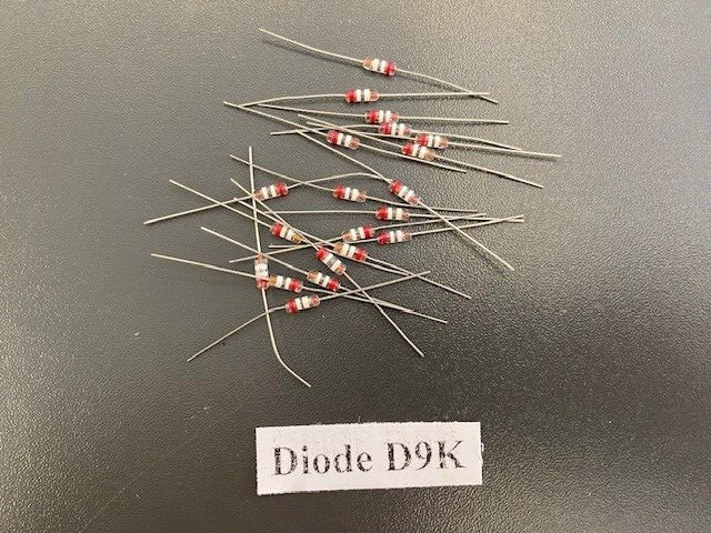 D9K Germanium Detector Diode 30 V 60 mA. NOS. Lot of 20.