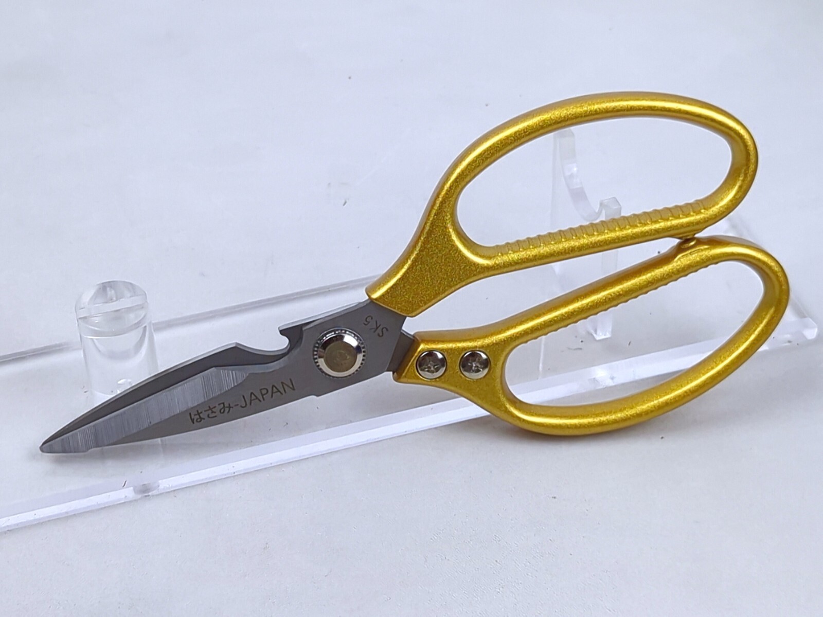 Multi-Function KITCHEN SCISSORS/SHEARS, Heavy Duty, JUMBO Size, GOLD Handle, SK5