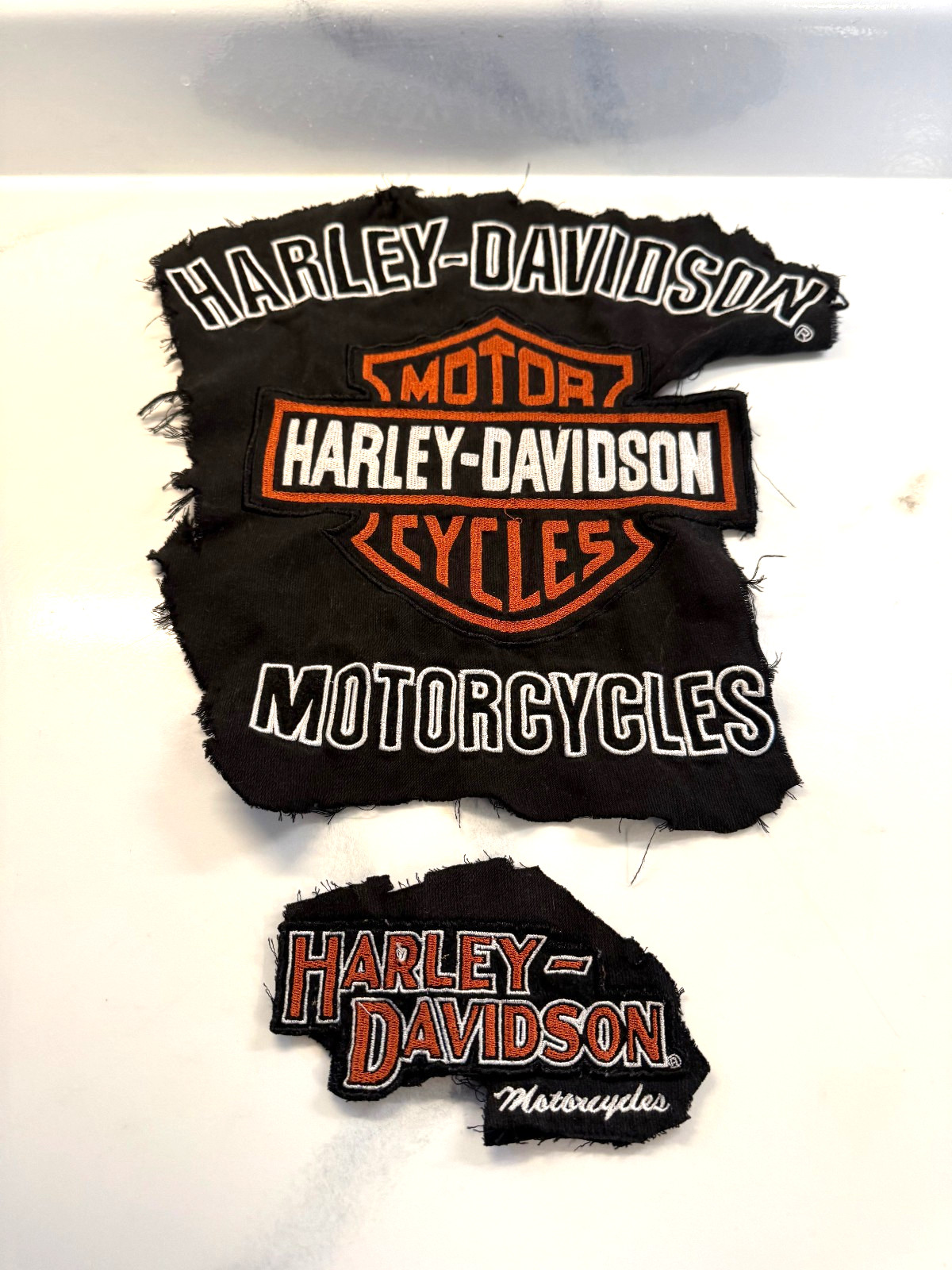 Vintage Harley-Davidson Motorcycle RARE Cut Embroidered Patch