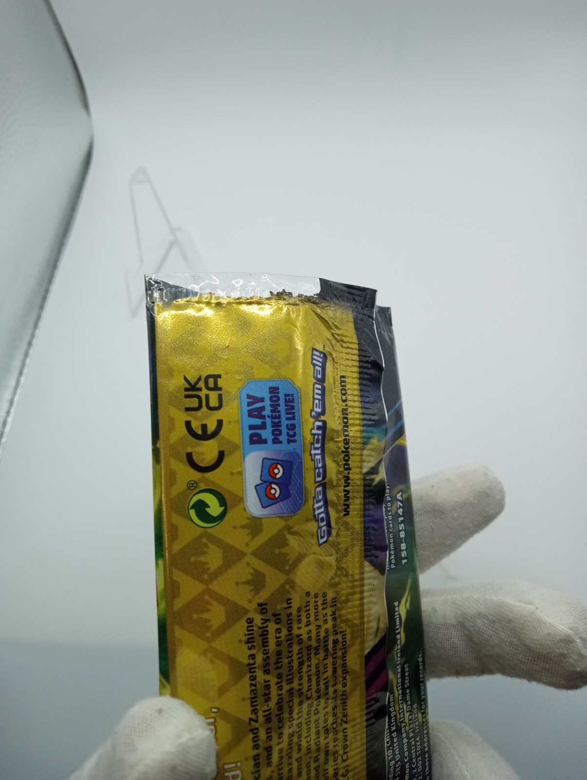 2023 Pokemon Crown Zenith EMPTY booster Pack NO CARDS