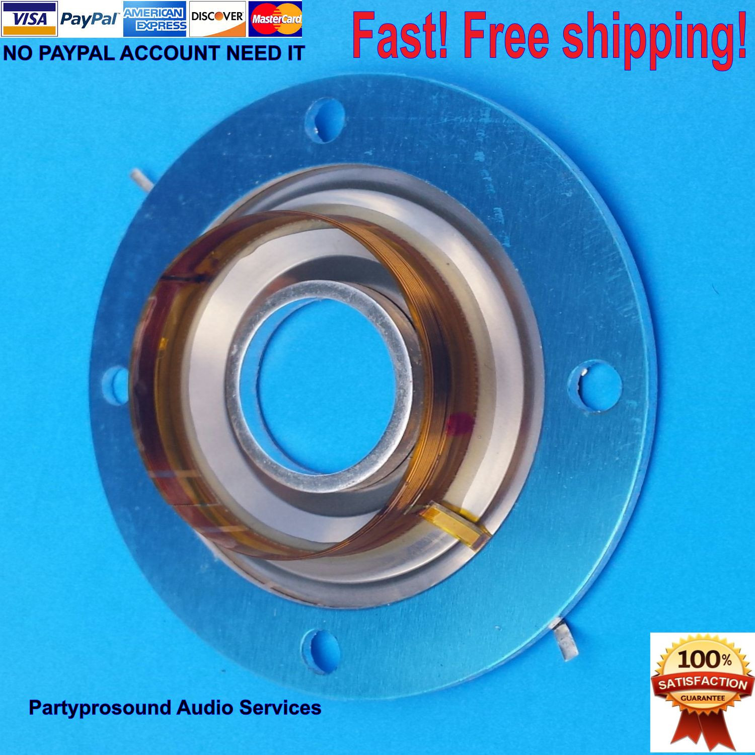 diaphragm for JBL 2408H,JBL 2407H, PRX, MRX, VT 8 ohms titanium made , #29op