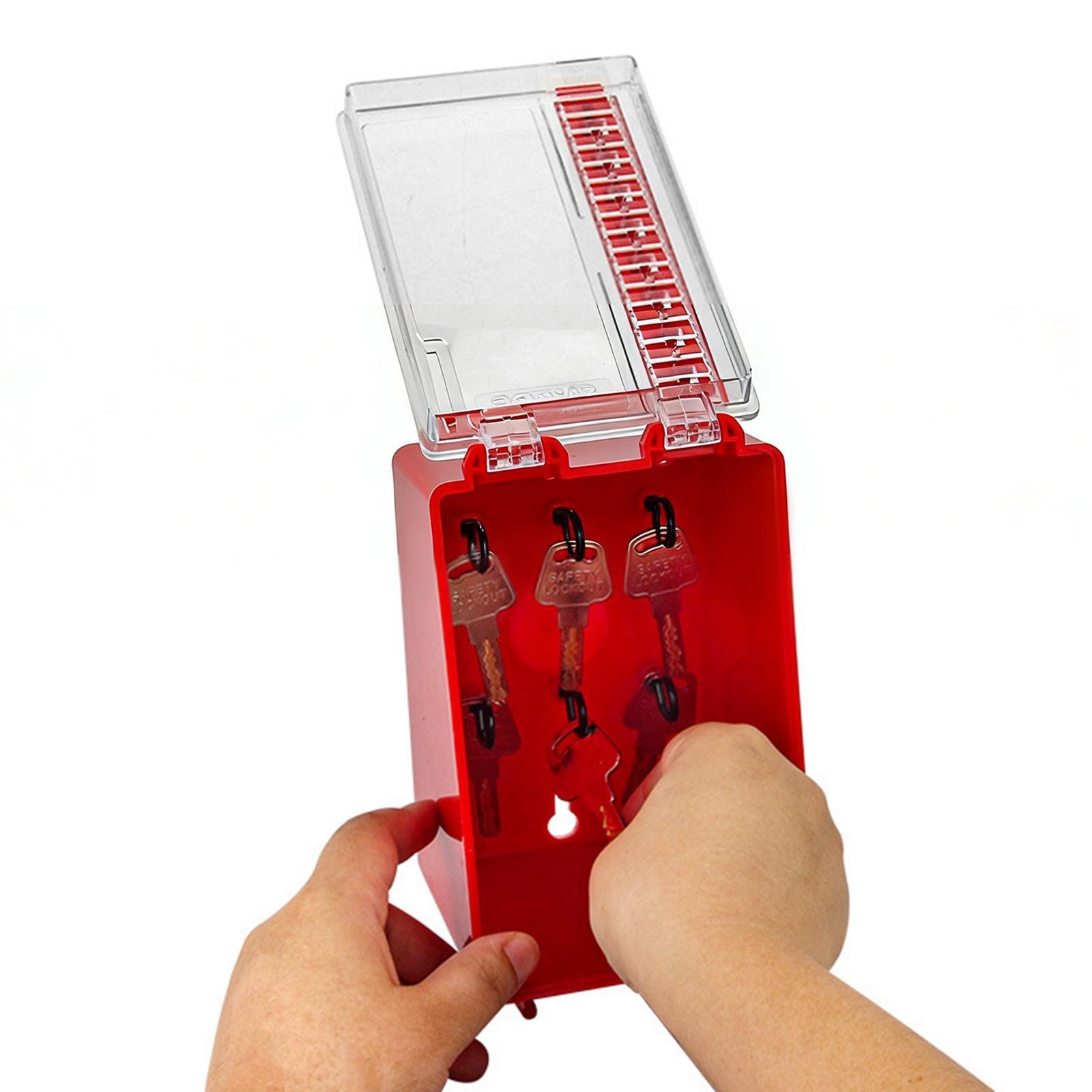 Lockout Tagout Lock Box Dustproof Durability with Transparent Panel Portable