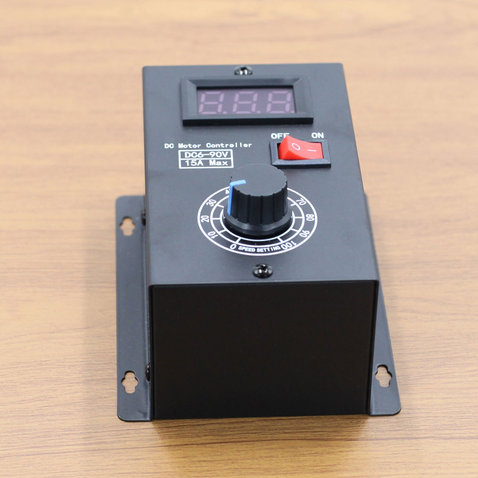 DC 6V - 90V PWM Motor Speed Controller Digital Voltage Regulator Switch 15A Fuse