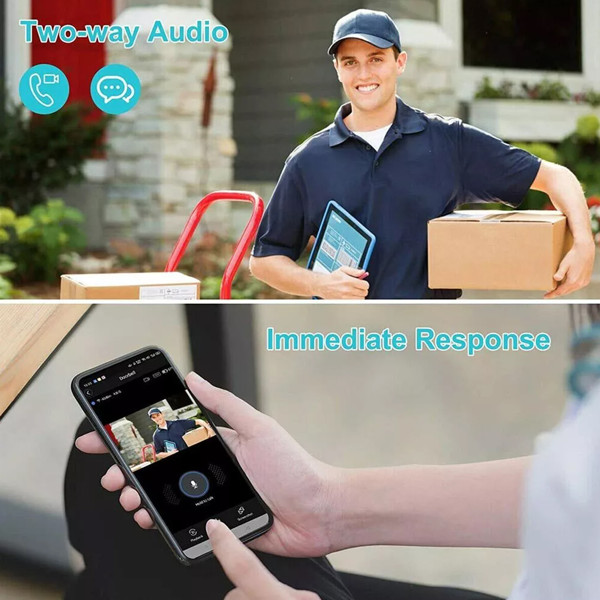 5G WiFi Smart Doorbell Wireless Video Security Camera Door Bell Intercom New