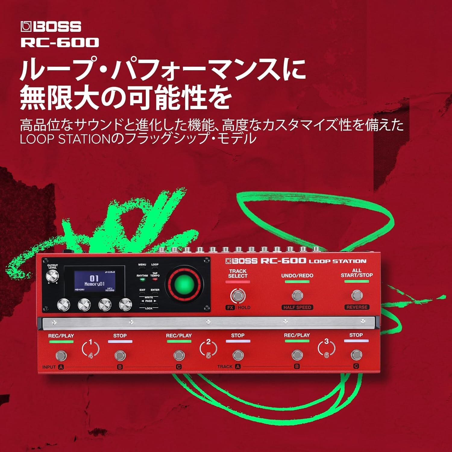 BOSS RC-600 Loop Station Looper Sequencer Electric Guitar Effect Pedal JP RC600