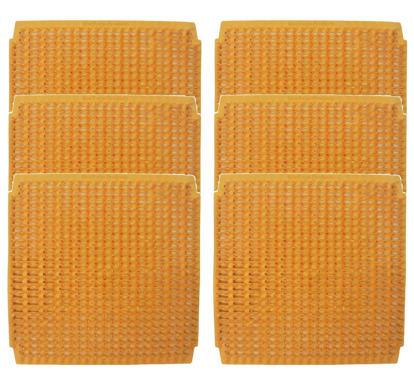 6 PACK OF WASHABLE POLY NESTING BOX PAD MAT BOTTOM FOR CHICKEN COOP POULTRY NEST