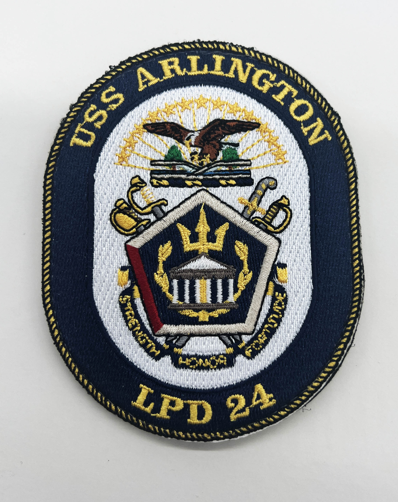 USS Arlington LPD-24 Patch – With Hook and Loop, 4"