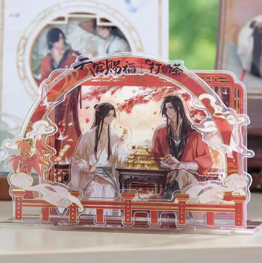 Tian Guan Zhi Fu hit the milk tea joint homemade acrylic standing ornaments