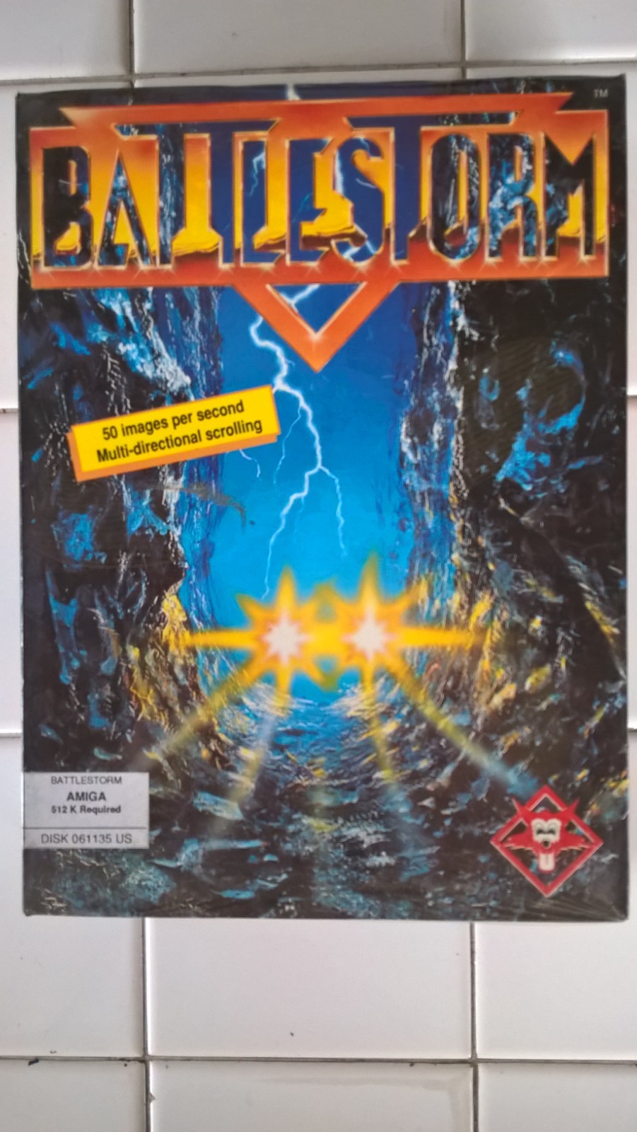 BattleStorm For Commodore Amiga, NEW FACTORY SEALED, Titus