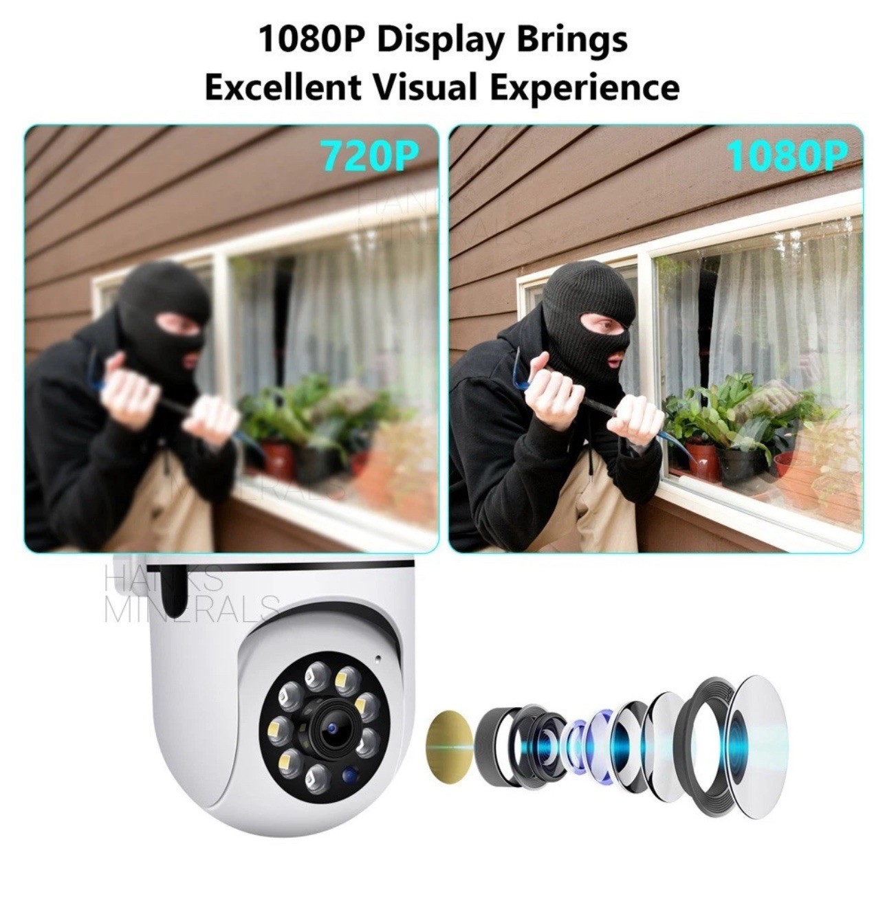 4-Pack Wireless 5G WiFi Security Camera System Smart Outdoor Night Vision 1080P