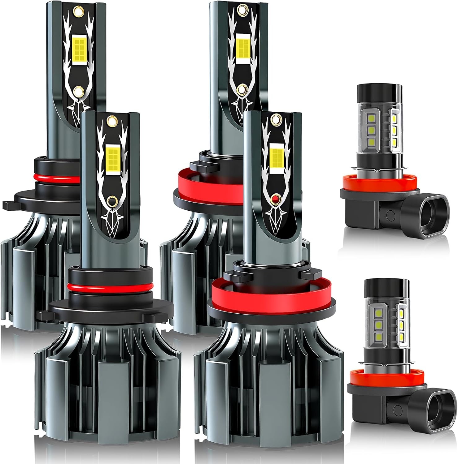 Fit For DODGE RAM 1500 2500 3500 (2019-2024) Light Bulbs, Hi & Lo Beam Bulbs+ Fo