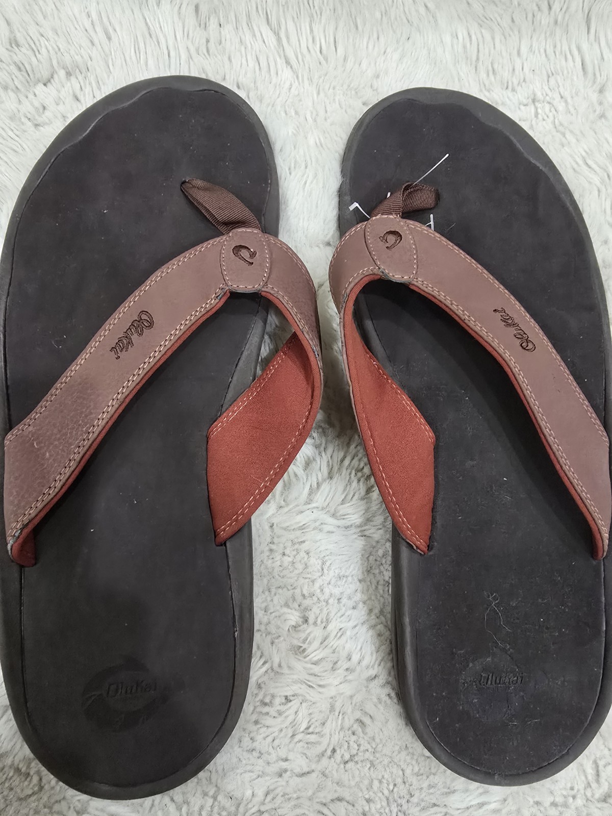 Olukai Men's Ohana Flip Flops Thong  Sandals Size 17 New European 50