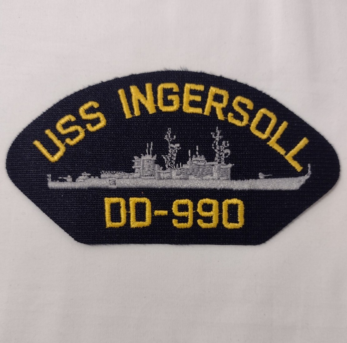 USS Ingersoll DD-990 Ship Patch Embroidered Fabric New