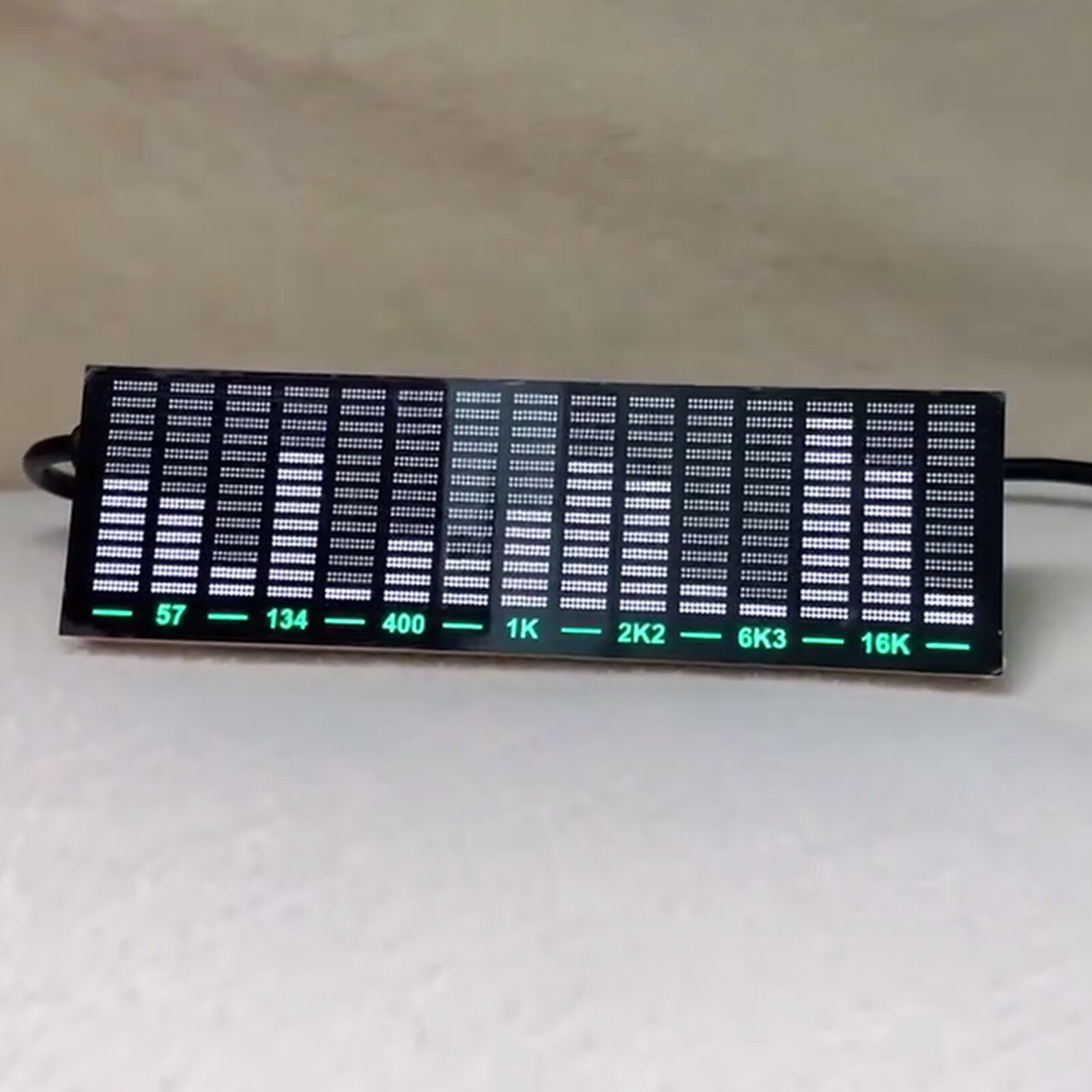 LED Sound-controlled Audio Level Indicator VU Meter 15-segment Spectrum Display