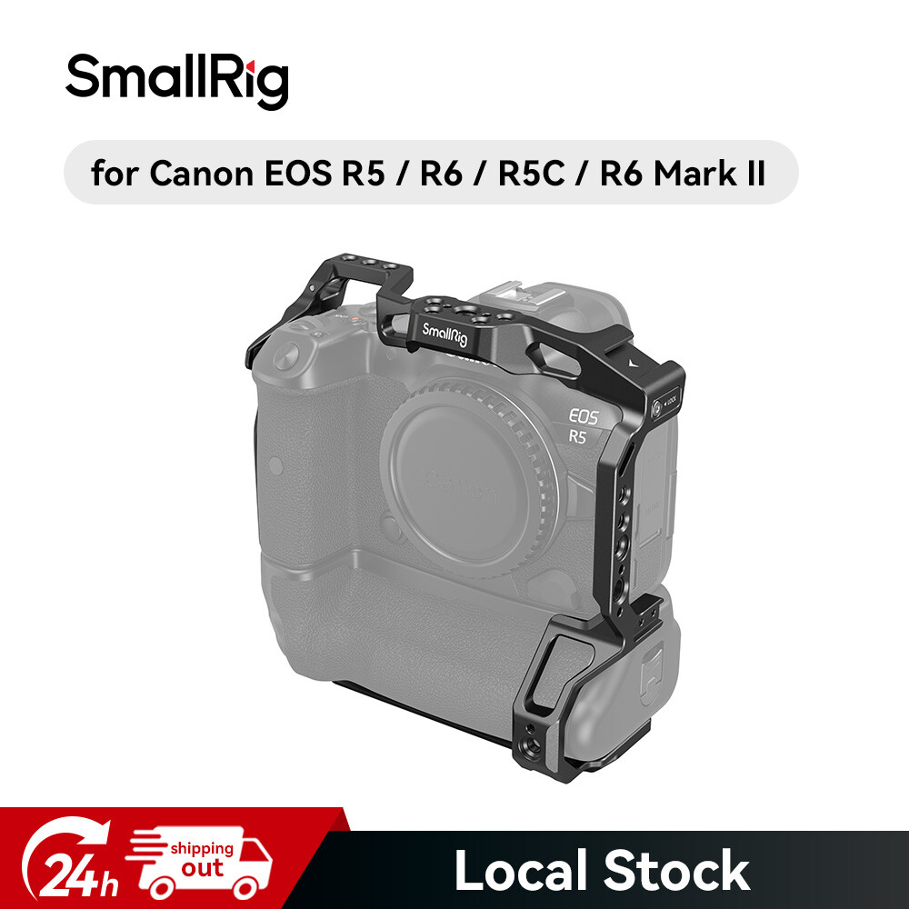 SmallRig EOS R5 C Camera Cage for EOS R5/R6 Camera w/ BG-R10 Battery Grip 3464B